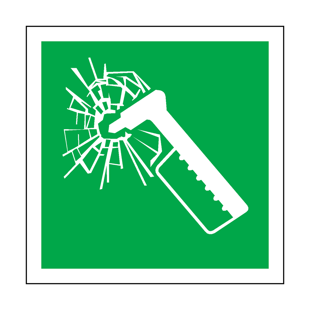 Emergency Hammer Label | Safety-Label.co.uk