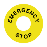 Emergency Stop Legend Label | Safety-Label.co.uk