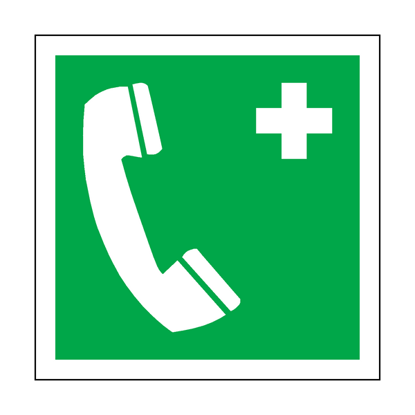 Emergency Telephone Symbol Sign | Safety-Label.co.uk