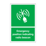 Emergency Position Indicating Radio Beacon Sign | Safety-Label.co.uk