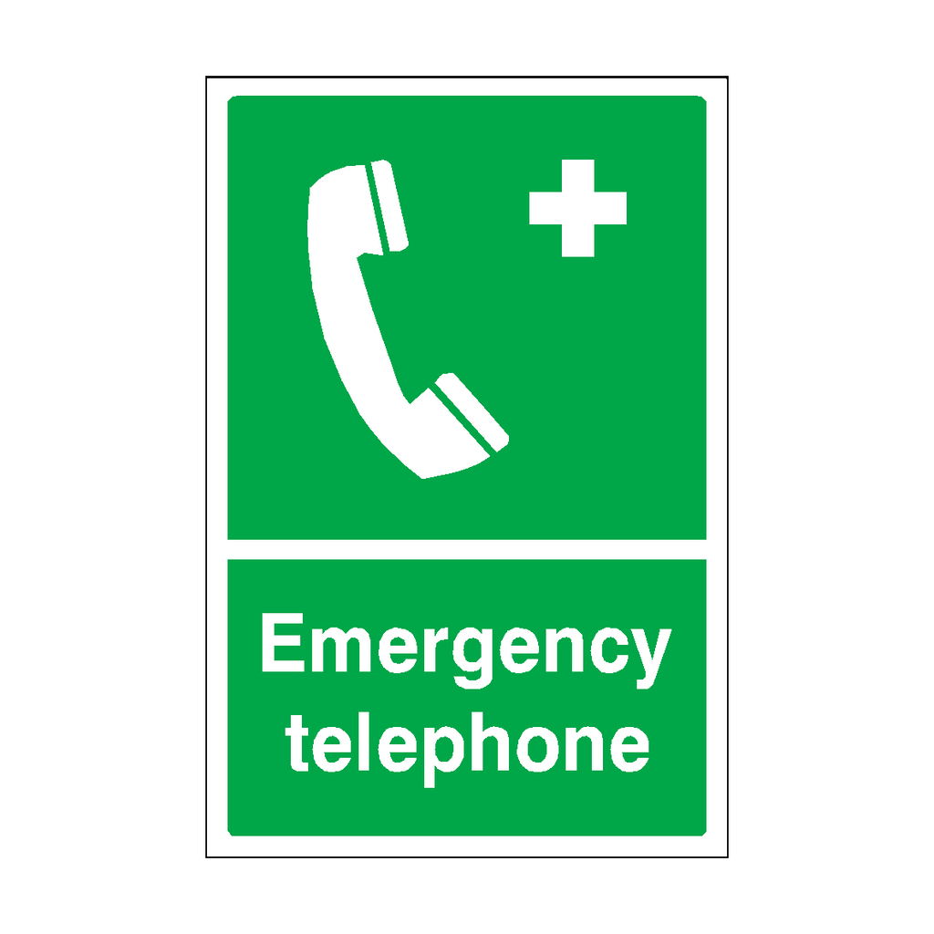 Emergency Telephone Sticker