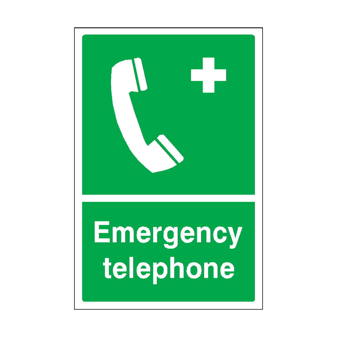 Emergency Telephone Sticker
