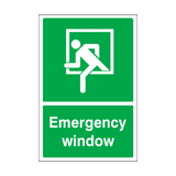 Emergency Window Sticker | Safety-Label.co.uk