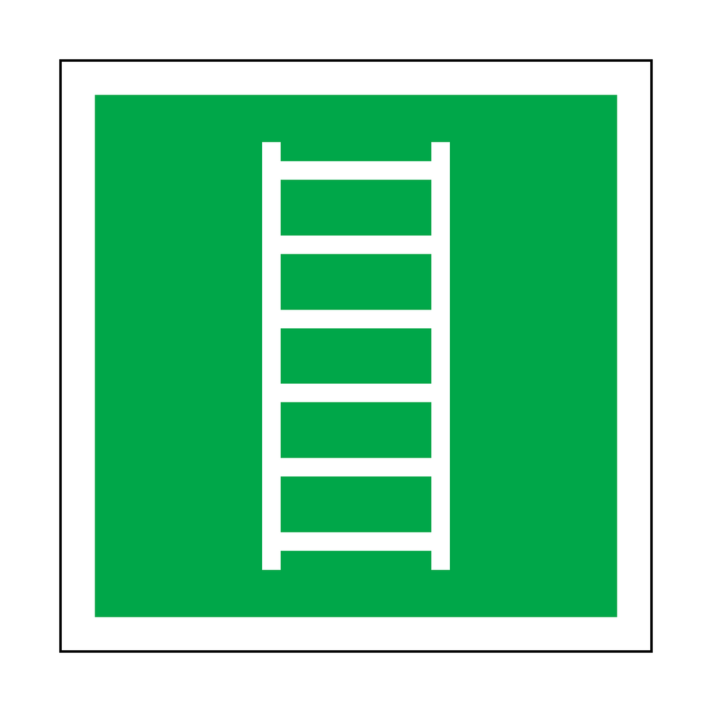 Escape Ladder Symbol Sign | Safety-Label.co.uk