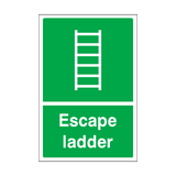 Escape Ladder Sign | Safety-Label.co.uk