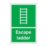 Escape Ladder Sticker | Safety-Label.co.uk