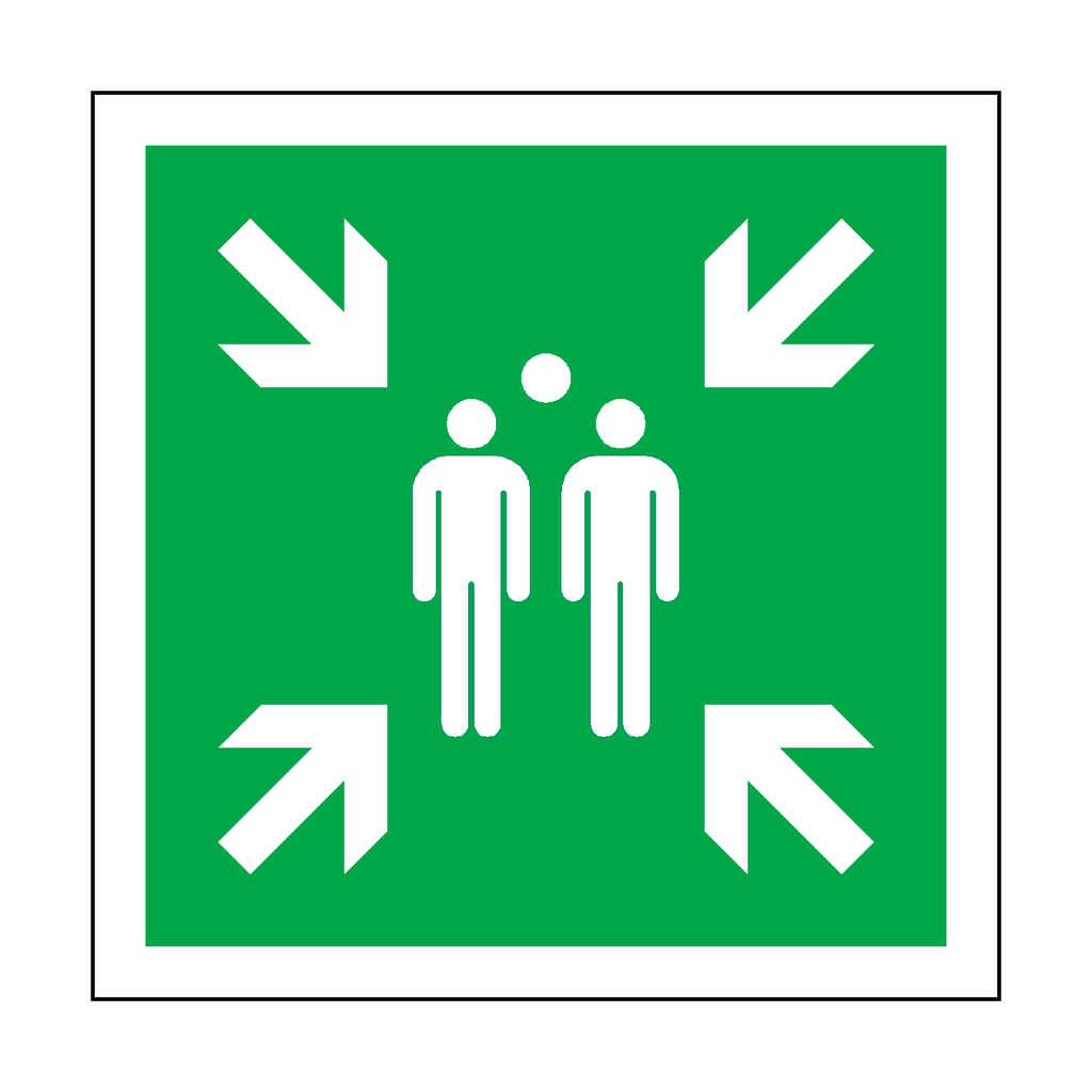 Evacuation Assembly Point Label | Safety-Label.co.uk