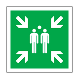 Evacuation Assembly Point Symbol Sign | Safety-Label.co.uk