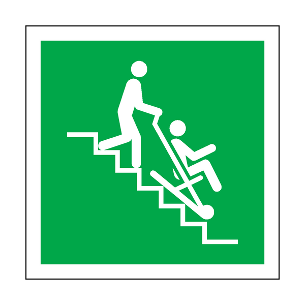 Evacuation Chair Symbol Sign | Safety-Label.co.uk