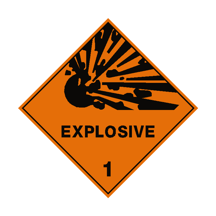 Explosive 1 Label
