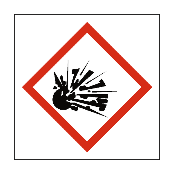 Explosive COSHH Sign | Safety-Label.co.uk