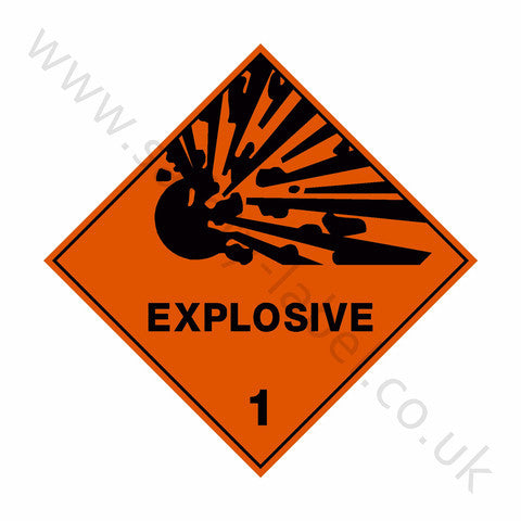 Explosive 1 Sign | Safety-Label.co.uk