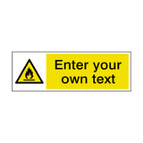 Flammable Materials Custom Sticker | Safety-Label.co.uk