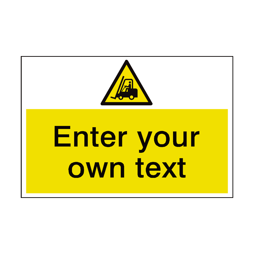 Fork Lift Truck Custom Safety Sticker | Safety-Label.co.uk