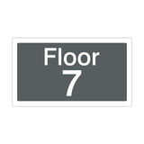 Floor 7 Sign Grey | Safety-Label.co.uk