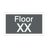 Custom Floor Identification Sign Grey | Safety-Label.co.uk