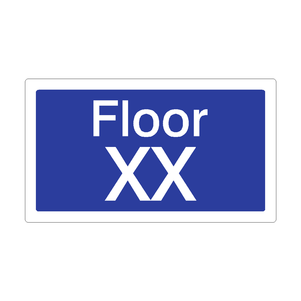 Custom Floor Identification Sign Blue | Safety-Label.co.uk