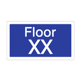 Custom Floor Identification Sign Blue | Safety-Label.co.uk