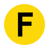 Letter F Floor Marker | Safety-Label.co.uk