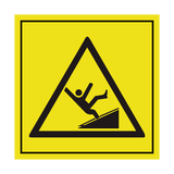 Falling Hazard Symbol Label | Safety-Label.co.uk