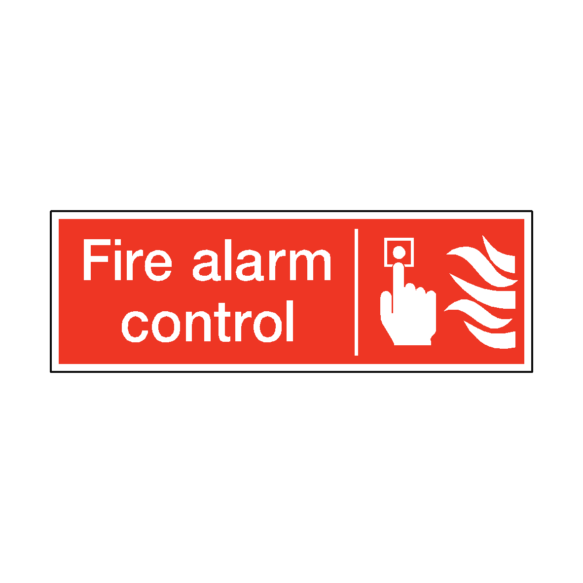 Fire Alarm Control Safety Sticker