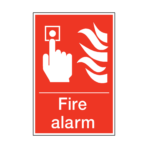 Fire Alarm Sticker | Safety-Label.co.uk