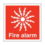 Fire Alarm Symbol Safety Sticker | Safety-Label.co.uk