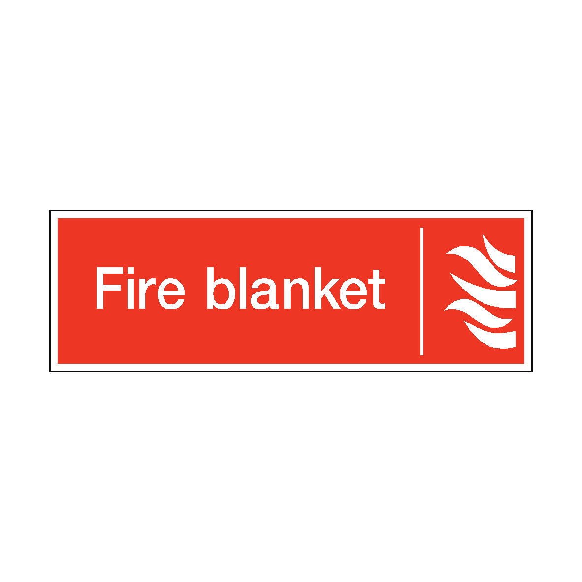 Fire Blanket OSHA/ANSI Label Sticker – 10x7 Inch Vinyl Decal For Safety Signs On Any Surface