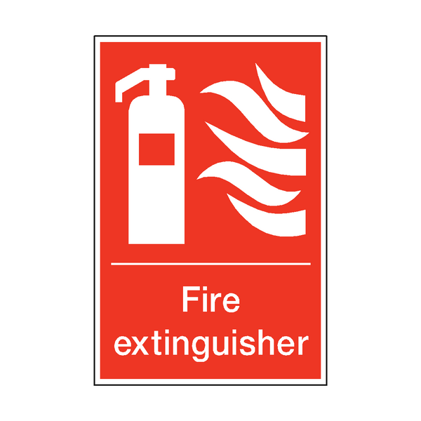 Fire Extinguisher Sticker | Safety-Label.co.uk