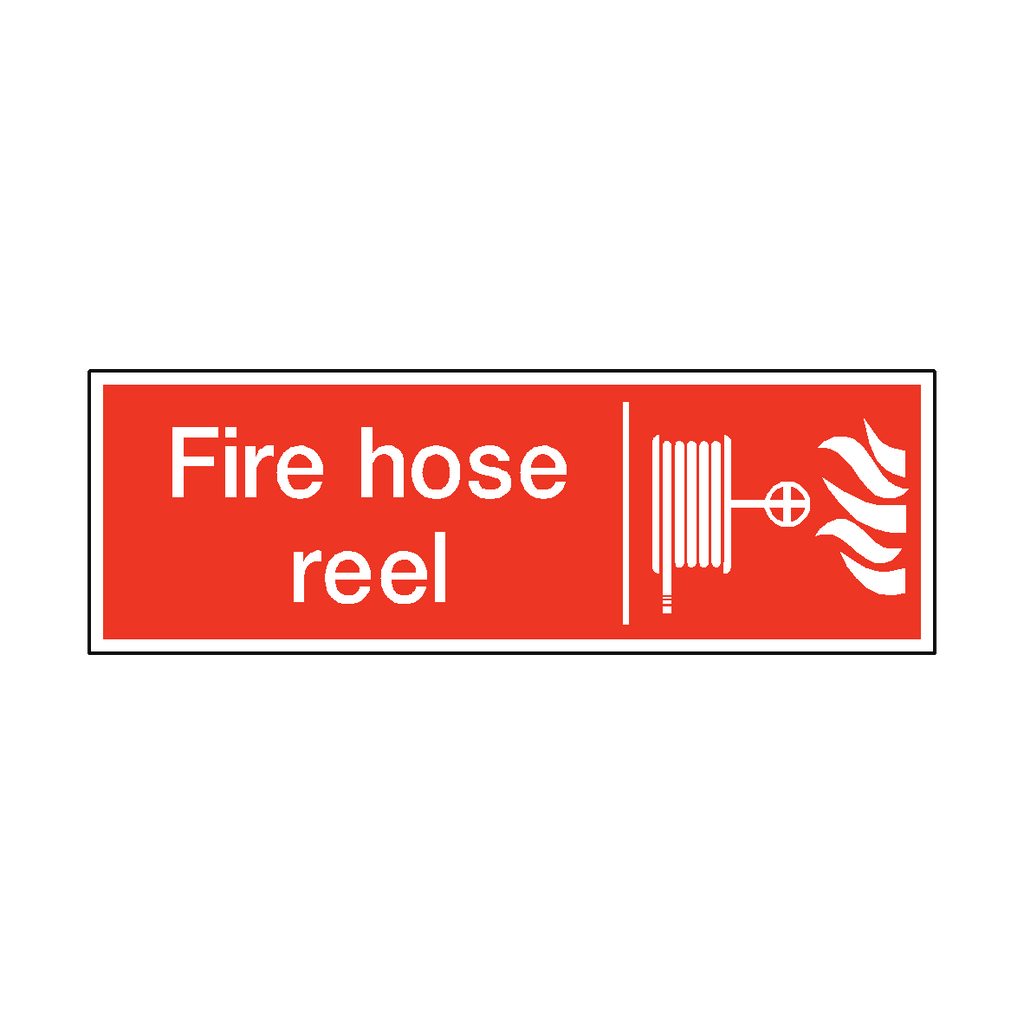 Hose Sticker Fire Hose Reel Safety Sticker | Safety-Label.co.uk