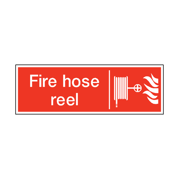 Fire Hose Reel Safety Sticker | Safety-Label.co.uk