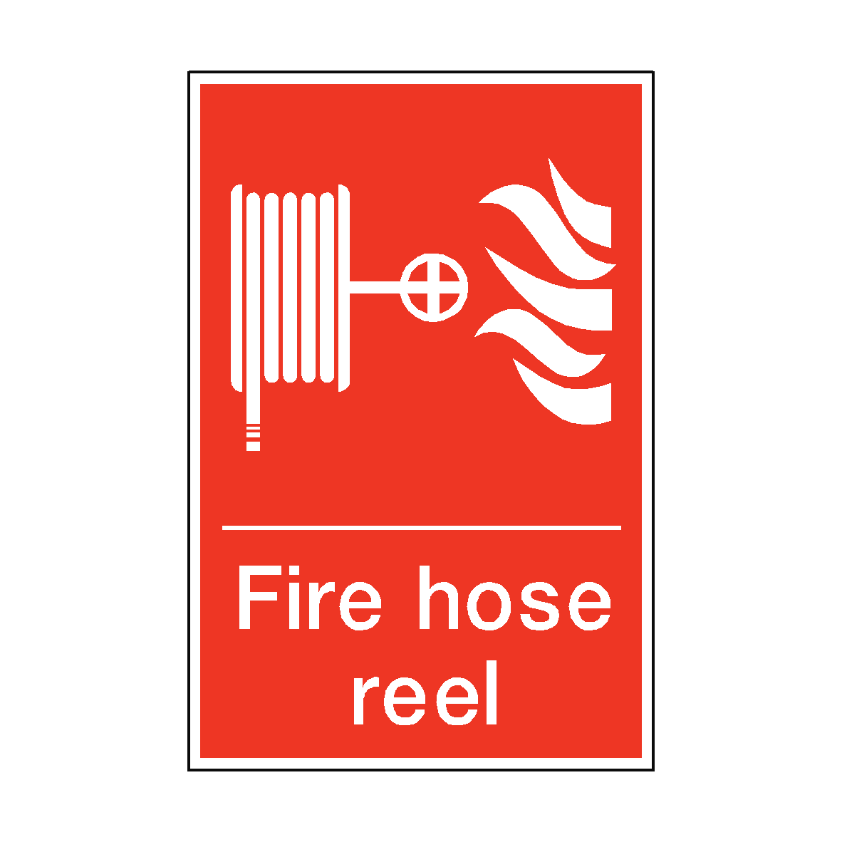 Hose Sticker Fire Hose Reel Sticker | Safety-Label.co.uk