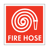 Fire Hose Symbol Safety Sticker | Safety-Label.co.uk