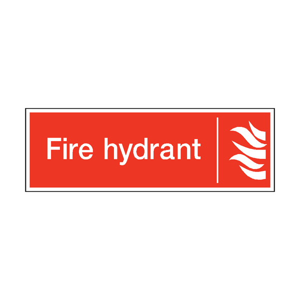 Fire Hydrant Safety Sticker | Safety-Label.co.uk