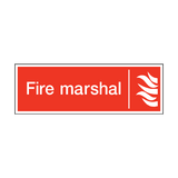 Fire Marshal Safety Sticker | Safety-Label.co.uk