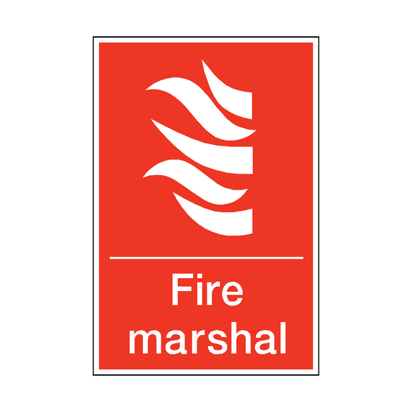 Fire Marshal Sticker | Safety-Label.co.uk