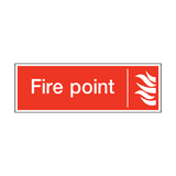 Fire Point Safety Sticker | Safety-Label.co.uk