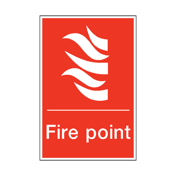 Fire Point Sticker | Safety-Label.co.uk