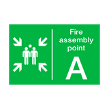 Fire Assembly Point A Sticker | Safety-Label.co.uk