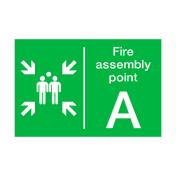 Fire Assembly Point A Sticker | Safety-Label.co.uk