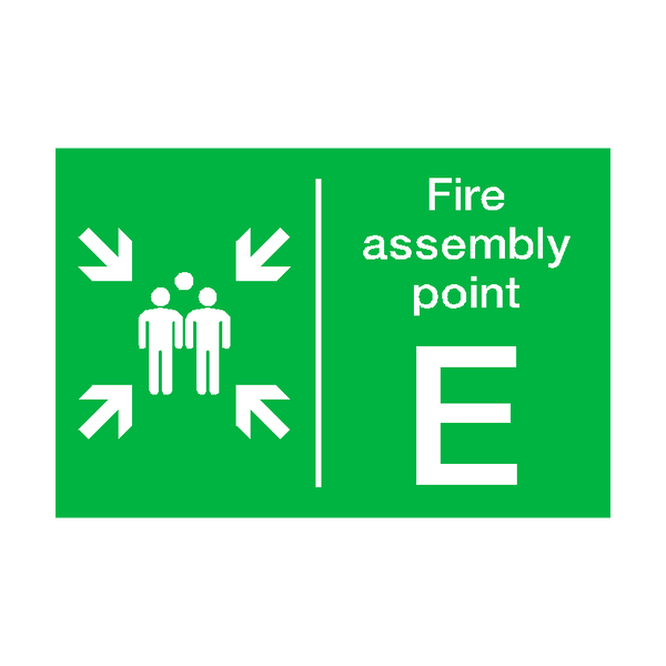Fire Assembly Point E Sticker | Safety-Label.co.uk