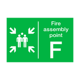 Fire Assembly Point F Sticker | Safety-Label.co.uk