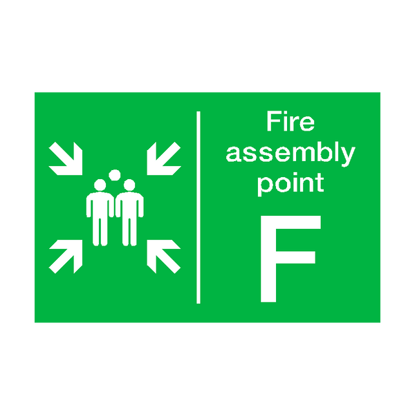 Fire Assembly Point F Sticker | Safety-Label.co.uk