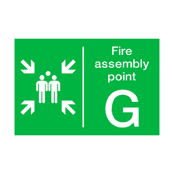 Fire Assembly Point G Sticker