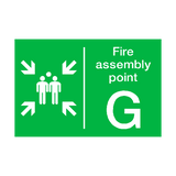 Fire Assembly Point G Sticker | Safety-Label.co.uk