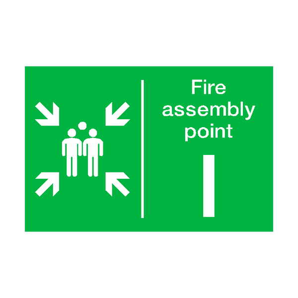 Fire Assembly Point I Sticker | Safety-Label.co.uk