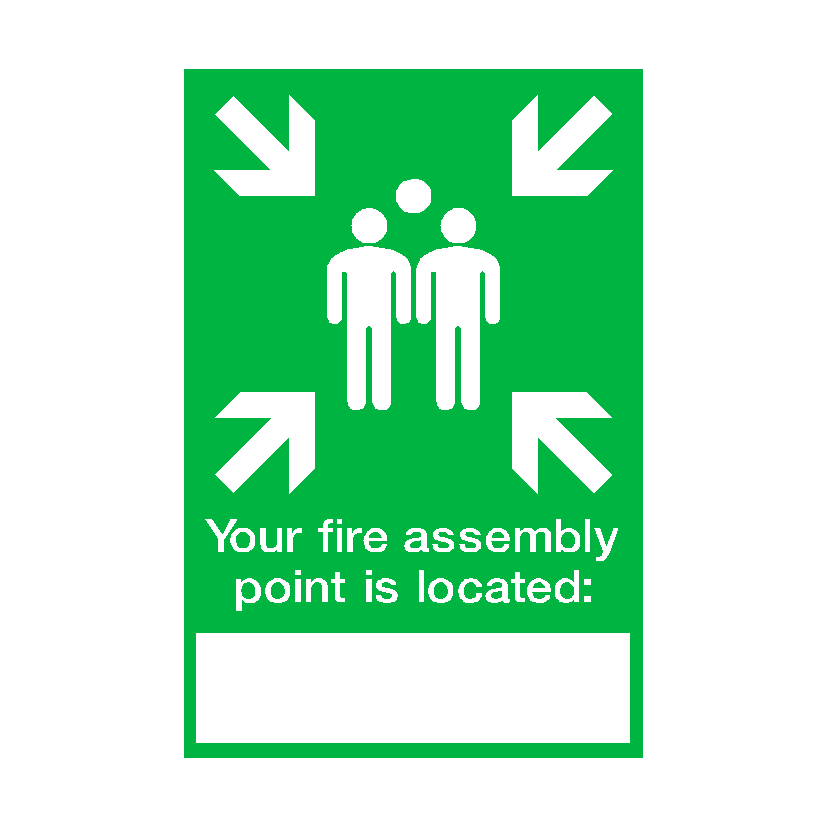 Fire Assembly Location Point Sticker | Safety-Label.co.uk