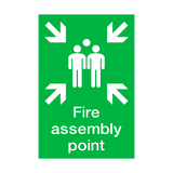 Fire Assembly Point Portrait Sticker | Safety-Label.co.uk