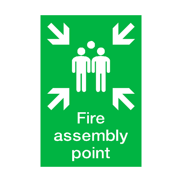Fire Assembly Point Portrait Sticker | Safety-Label.co.uk
