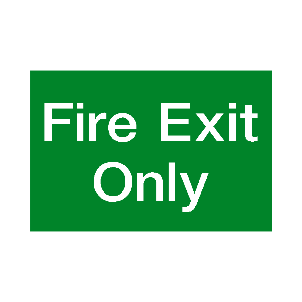 Fire Exit Only Sign | Safety-Label.co.uk